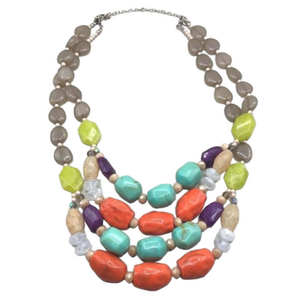 Premier Designs Spring Break Colorful Vibrant Necklace Boho.